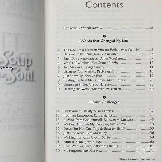 【中商原版】心灵鸡汤英文 书籍 英文原版 Chicken Soup for the Soul Think Positive Jack Canfield 商品图4