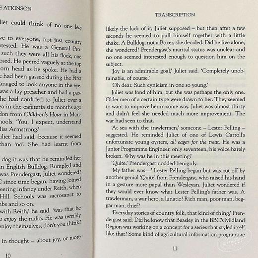 【中商原版】凯特·阿特金森: 抄写（间谍小说）英文原版 Transcription Kate Atkinson Black Swan Books 商品图7