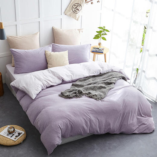 【适用1.2m床】开学季床品三件套纯棉床品 多款可选 床单/床笠+枕套+被套  无印良品 商品图12