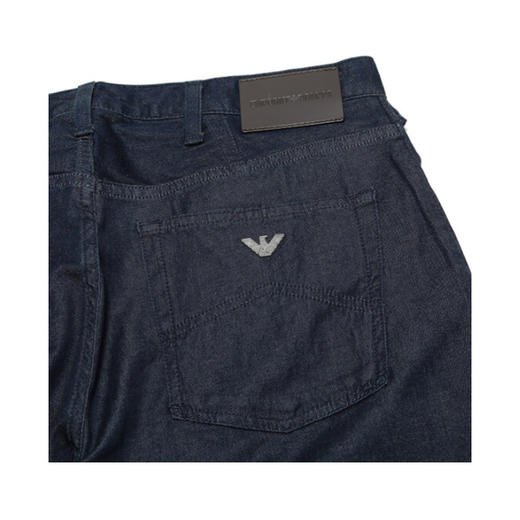EMPORIO ARMANI 阿玛尼 男士棉质牛仔裤 海军蓝 8N1J21 1D0KZ 0941 商品图3