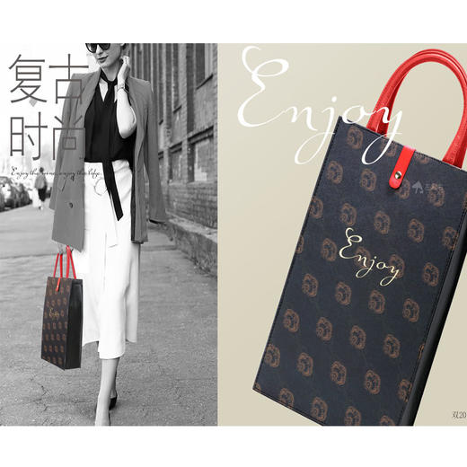 双支折叠皮盒（棕） 商品图2