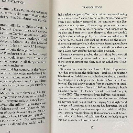 【中商原版】凯特·阿特金森: 抄写（间谍小说）英文原版 Transcription Kate Atkinson Black Swan Books 商品图4