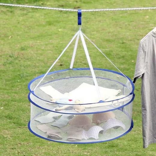 【折叠晒衣篮】居家日用晾衣网晾晒网晾袜子毛衣晾衣收纳整理架 商品图2