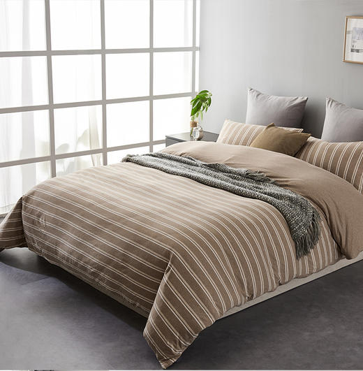 【适用1.2m床】开学季床品三件套纯棉床品 多款可选 床单/床笠+枕套+被套  无印良品 商品图5