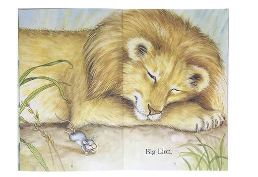 狮子和老鼠绘本 The Lion and the Mouse 进阶式阅读丛书1 平装简装儿童绘本 儿童原版英文绘本英语故事书 商品图1