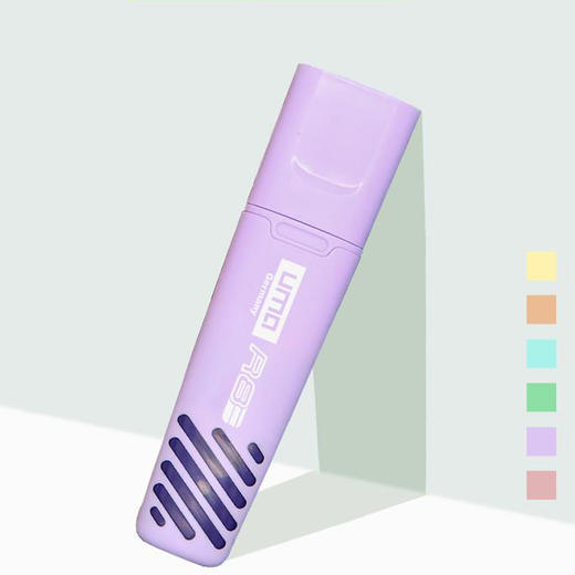 优麦直液式荧光笔斧形头:1-5mmR8重点标注记号学生 商品图2