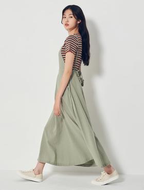 8seconds Broken flower卡其色混纺表带连衣裙女款#350871MY1JPY带授权招加盟代理