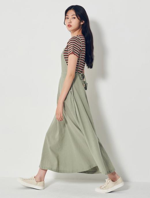 8seconds Broken flower卡其色混纺表带连衣裙女款#350871MY1JPY带授权招加盟代理 商品图0