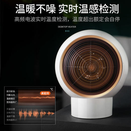 【德系暖风机！变频黑科技】涡轮风压即开即暖，温暖不噪实时温感检测，母婴安全取暖，北欧风高颜值，变频节能极低能耗，电取暖器家用小太阳速热～ 商品图1