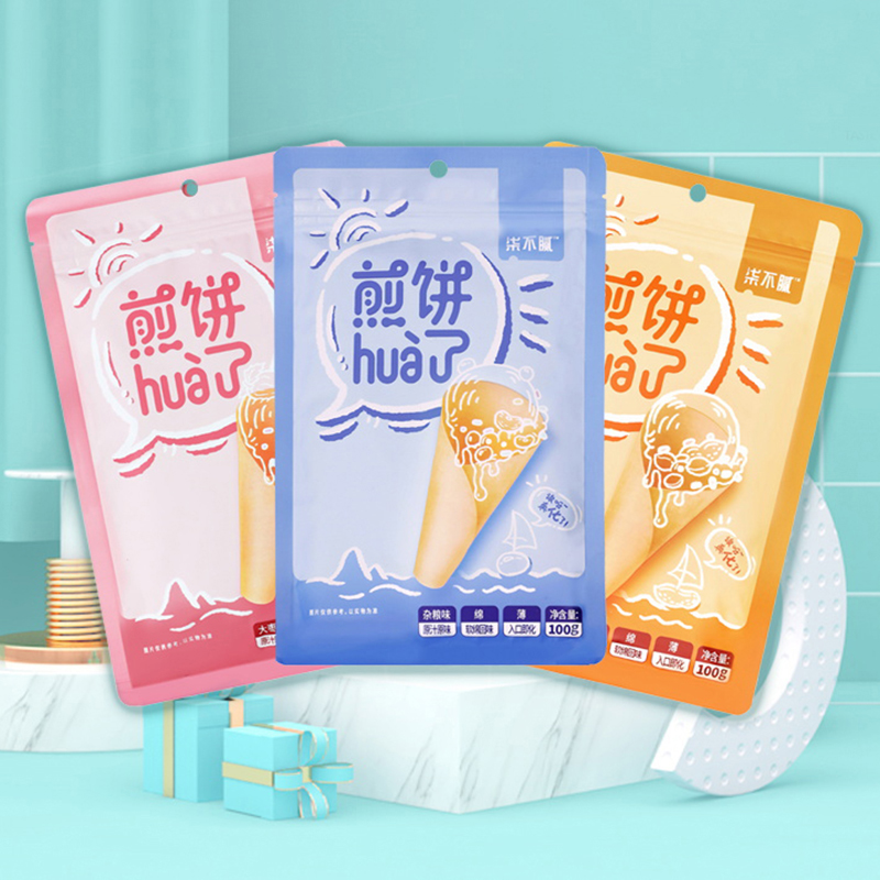 【煎饼新宠】柒不腻 煎饼hua了 薄如宣纸 软如面包 酥脆掉渣 多种口味 100g/袋