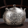 国春银饰丨大富大贵牡丹银壶 手工银壶 425g 附检测证书 预售中，预计付款30天后发货 商品缩略图3
