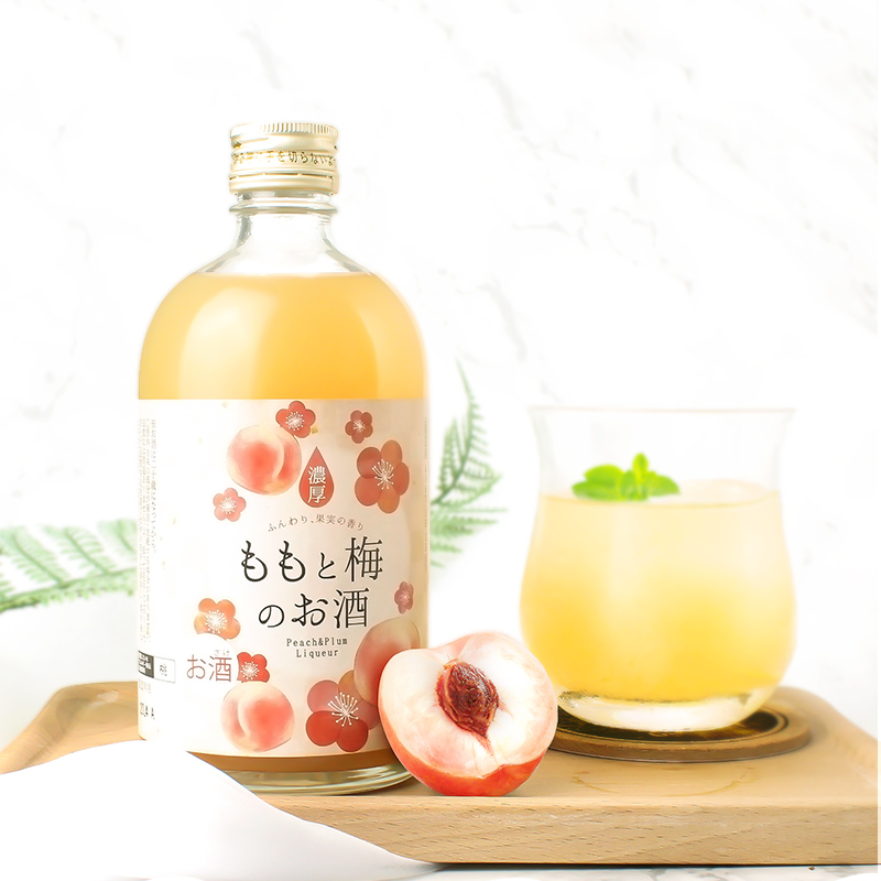 日本进口高知菊水芒果桃子梅子配制酒果味酒女士利口酒500ml  RDCT