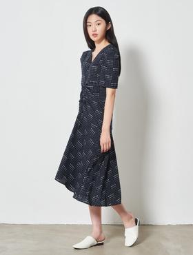 8seconds Apple flower海军圆点图案连衣裙女款#120771DY2RJPY带授权招加盟代理