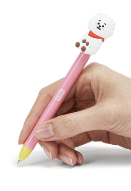 韩国 可爱Line Friends BT21 RJ HEART中性笔JPY带授权招加盟代理 商品图1