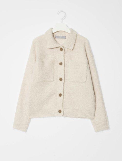 8seconds Ivory Pocket Knit Cardigan象牙色口袋针织开衫女款JPY带授权招加盟代理 商品图1