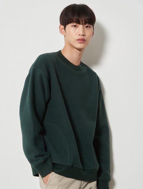 8 seconds 男款绿色胡里斯肋条运动衫JPY带授权招加盟代理 商品图0