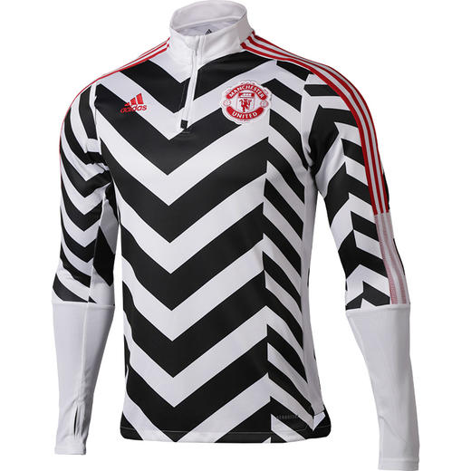 ADIDAS/阿迪达斯 曼联20/21赛季三客配色半拉链长袖训练服GK9413 商品图4