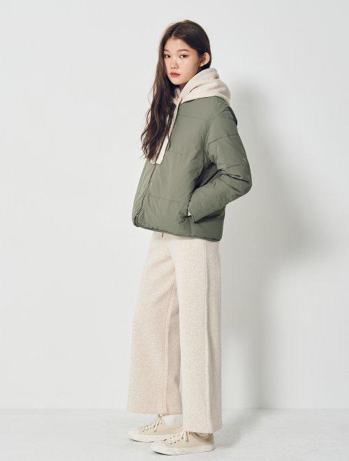 8 seconds Khaki  round quilted padding女款卡其色圆形缝填充JPY带授权招加盟代理 商品图1