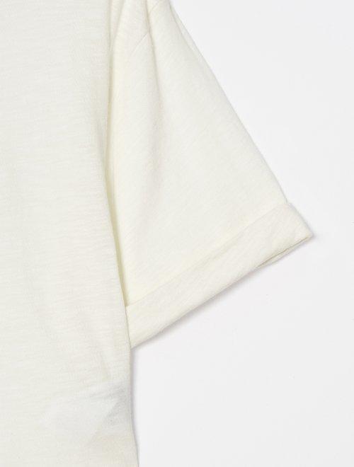 8seconds Ivory cotton crew象牙色字母点短袖T恤女款JPY带授权招加盟代理 商品图3