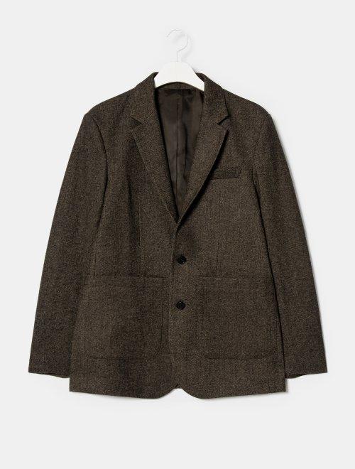 8 seconds 男款浅驼色羊毛混合休闲茄克JPY带授权招加盟代理 商品图2