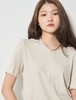 8seconds Ivory cotton crew粉色刻字侧开T T恤女款JPY带授权招加盟代理 商品缩略图0