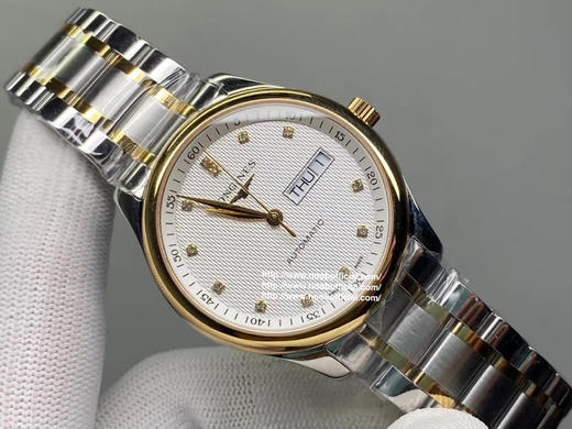 KY浪qin名匠双日历系列，🈶40毫米38.5×11mm，316L精钢， 机芯eta2836-2，所有配件与原装通用，男士腕表，自动机械机芯，精钢表带，透底。 商品图6