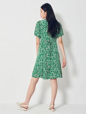 8seconds Broken flower绿色花卉珍珠连衣裙女款#350771MY8MJPY带授权招加盟代理