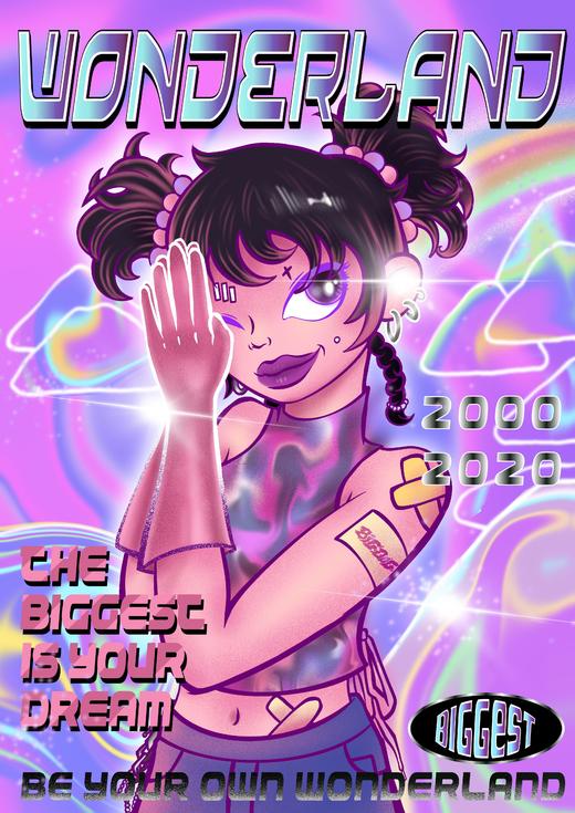 大狗麻衣『Y2K Girl』系列插画｜POSTER02 商品图1