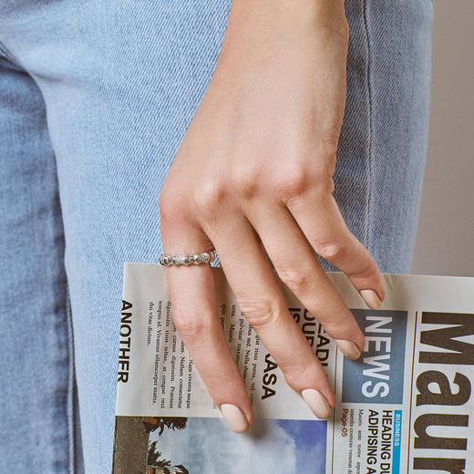 INBC019 注定是你-冷淡风设计感竹子竹节镶钻戒指｜INCH EDITION 暮光之城系列 商品图4