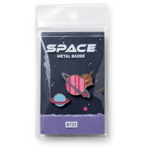 韩国 可爱Line Friends BT21 SHOOKY太空Wapen徽章（每包2件）JPY带授权招加盟代理 商品图1