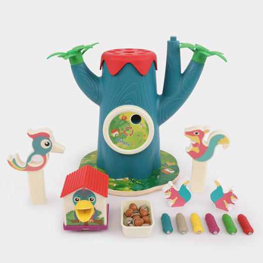 铭塔动物趣味场景游戏玩具MT8241新品啄木鸟捉虫子儿童玩具 商品图2
