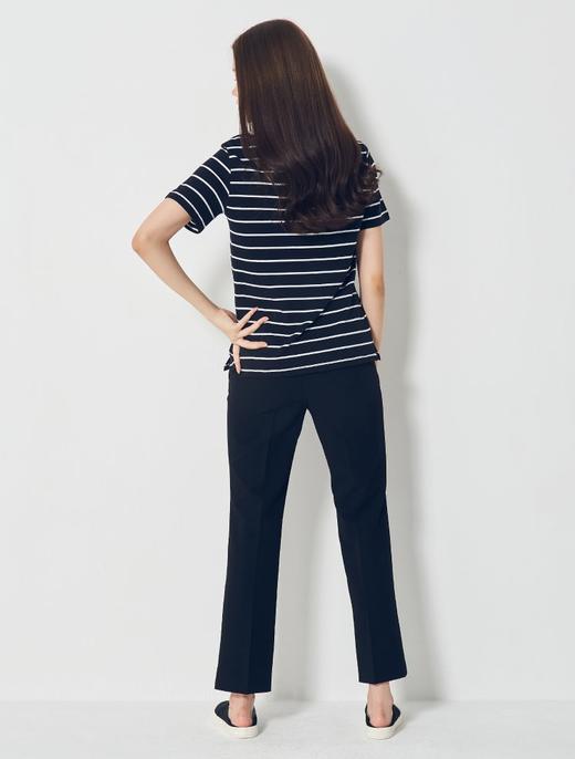 8seconds detail short sleeve T-shirt黑色基本条纹短袖女款JPY带授权招加盟代理 商品图3