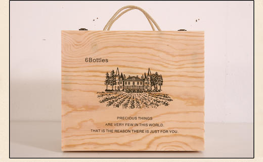 红酒盒红酒箱六支装木盒 6只葡萄酒木箱实木制高档礼盒红酒包装盒 商品图3