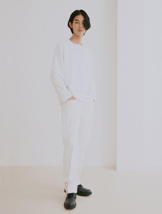 8seconds Ivory basic stripe short皆宜的白色背面印花T恤男女款JPY带授权招加盟代理 商品图2