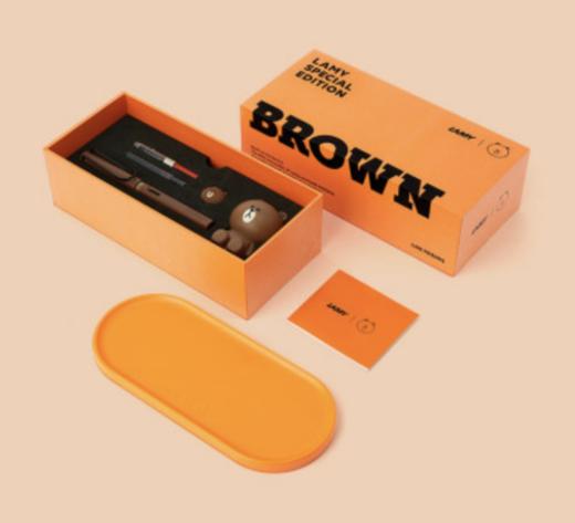 韩国 可爱 Line FriendsLAMY I LINE FRIENDS棕色特别版JPY带授权招加盟代理 商品图0