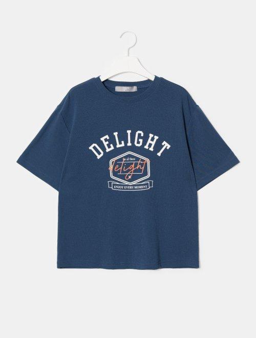 8seconds Lettering T-shirt蓝色刻字T恤女款JPY带授权招加盟代理 商品图1