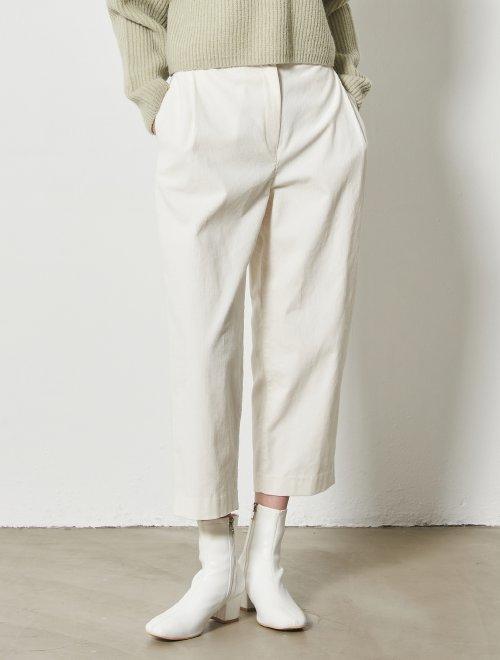 8seconds Edge binding象牙色灯芯绒蓬松裤女款#160Y21GY10JPY带授权招加盟代理 商品图0