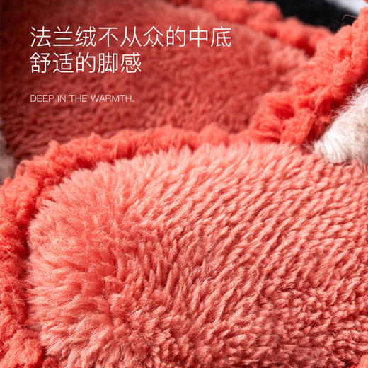 朴西毛绒字母棉拖鞋PS3710冬季潮流一家三口保暖 商品图4