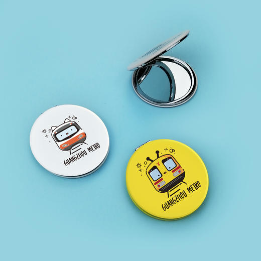 一、二、三号线卡通车头化妆圆镜 商品图0