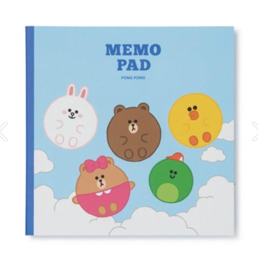 韩国 可爱Line Friends Brown和Friends绒球粘便笺JPY带授权招加盟代理 商品图0