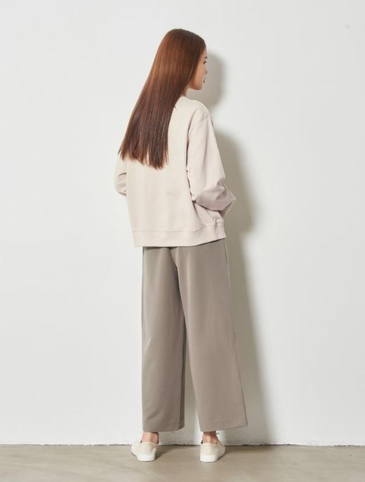 8seconds Printed Fleece Sweatshirt米色刺绣字母套头衫女款JPY带授权招加盟代理 商品图3