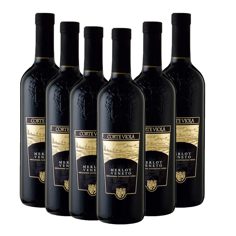 CORTE VI0LA /紫语 梅洛 威尼托 红葡萄酒750ML*6瓶JPY带授权招加盟代理