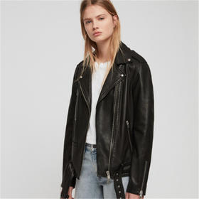 ALLSAINTS WL068Q WADE OVERSIZED BIKER 外套 BLACKJPY带授权招加盟代理