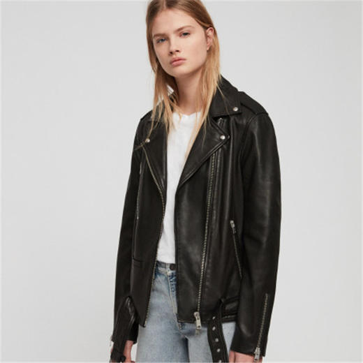 ALLSAINTS WL068Q WADE OVERSIZED BIKER 外套 BLACKJPY带授权招加盟代理 商品图0