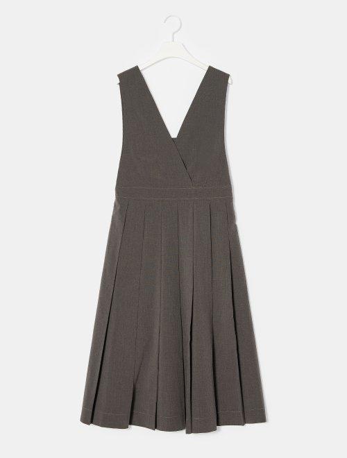 8seconds Fashionable  fresh棕色褶皱Pina连衣裙女款#120X71CY1DJPY带授权招加盟代理 商品图1