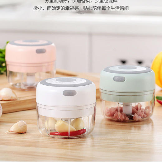 【拒绝手动！厨房碎蒜】无线迷你厨房料理机，电动绞碎更细腻，蒜蓉佐料、绞肉馅料、碎辣椒、辅食一个搞定！ry 商品图2