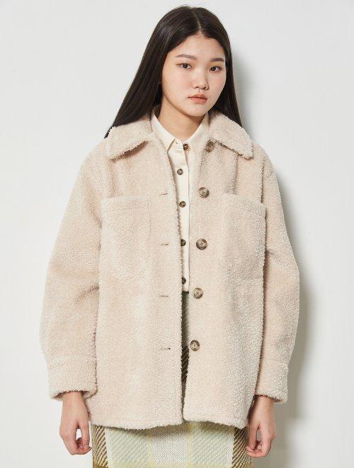 8 seconds Ivory boa two pocket jacket女款象牙夹克JPY带授权招加盟代理 商品图3