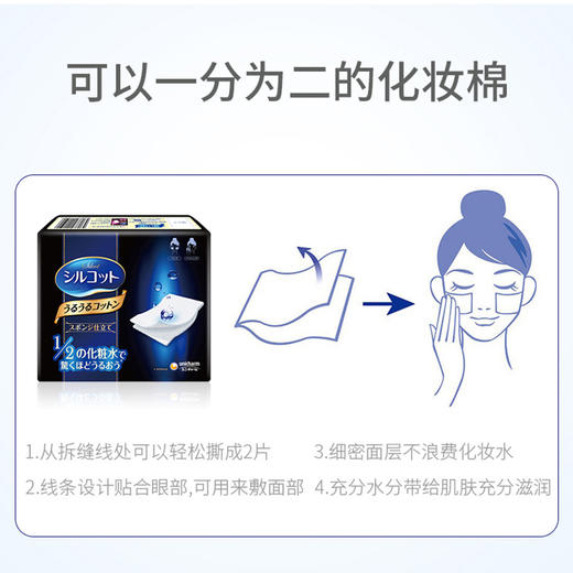 日本本土版 尤妮佳化妆棉 40片 省水神器 商品图2