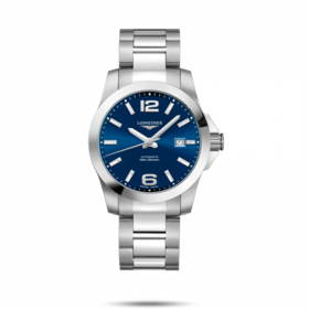 longines 浪琴手表 Conquest系列 L3.777.4.99.6 男款  阳光蓝JPY带授权招加盟代理