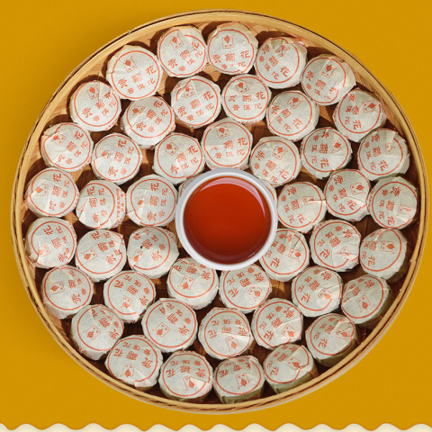 域邦菊花普洱沱茶（普洱茶熟茶）